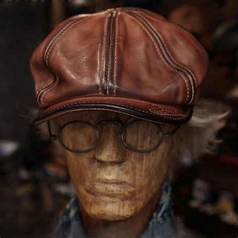 Genuine Leather Newsboy Cap – Crush on Retro