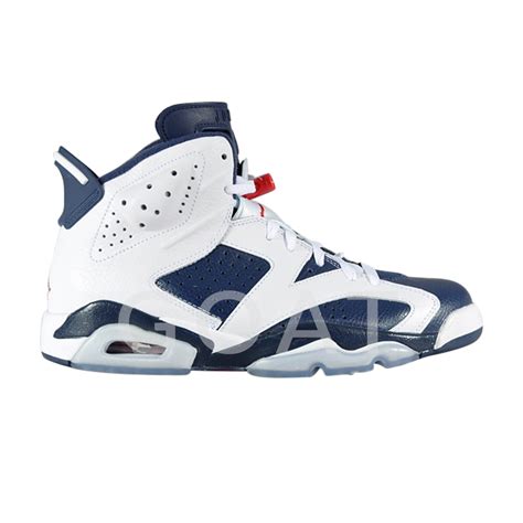 Air Jordan 6 Retro 'Olympic' 2012 - Air Jordan - 384664 130 - white/midnight navy-vrsty red | GOAT