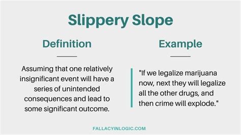 Slippery Slope Fallacy: Definition and Examples - Fallacy In Logic