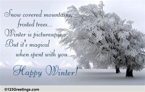 A Magical Winter... Free Happy Winter eCards, Greeting Cards | 123 ...