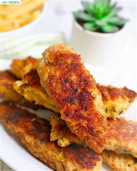 Easy Breaded Chicken Tenders recipe - Urban Bliss Life