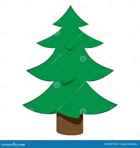 Vector of christmas tree stock vector. Illustration of nobody - 63301952