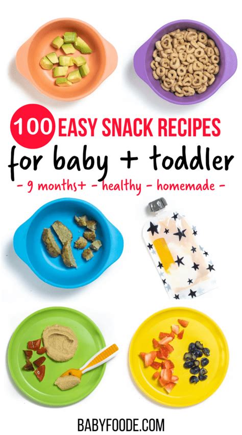 Complete List of Baby Snacks (healthy ideas & easy recipes) | Baby Foode