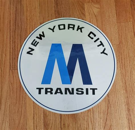 20'' NYCTA NYC SUBWAY BUS LOGO DECAL STICKER GENUINE NEW YORK CITY TRANSIT MTA | #3866625125