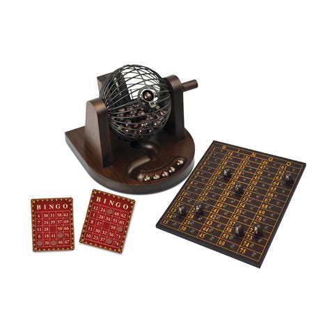 Merchant Ambassador Craftsman Deluxe Wood Bingo Game Set - 75 Balls - Walmart.com