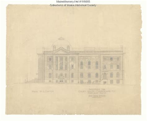 Cumberland County Courthouse, Portland, 1917-1947 - Maine Memory Network