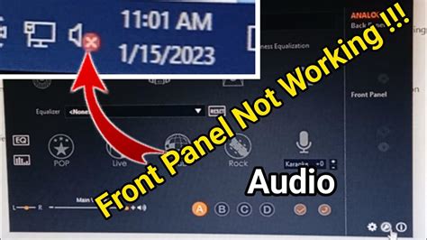 [Solved] How to Fix Audio Front Panel Not working windows 10 ! Audio Jack not working - YouTube