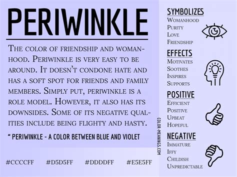 Periwinkle Color Meaning: The Color Periwinkle Symbolizes Friendship and Womanhood | Color Meanings