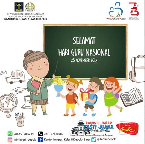 Selamat Hari Guru Nasional 2018 – Kantor Imigrasi Kelas I Non TPI Depok