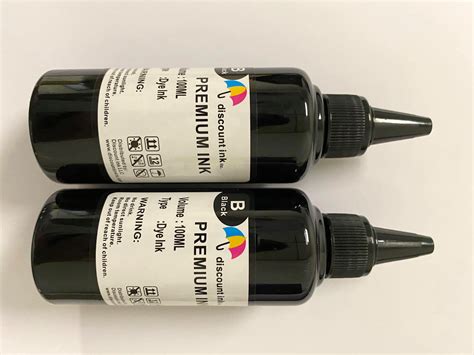 2x100ml Black Universal Premium Refill Ink for Epson Canon HP Brother ...