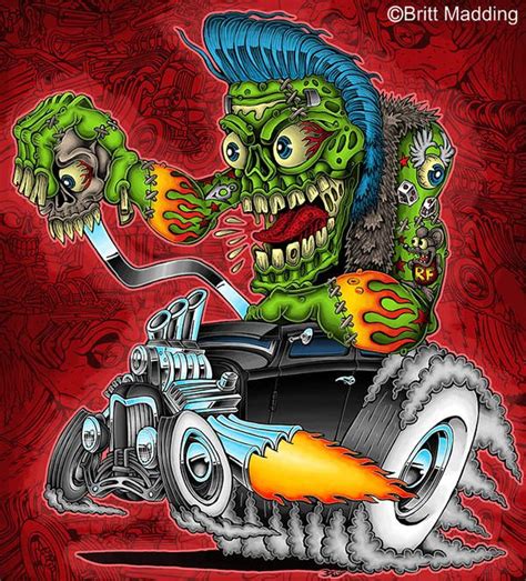 Hot Rod Zombie by Britt8m | Cool car drawings, Art cars, Kustom kulture art