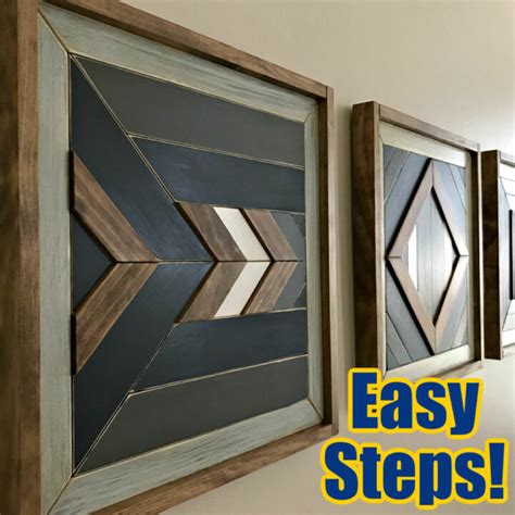 How To Make Beautiful DIY Scrap Wood Wall Art (Easy Steps & Video ...