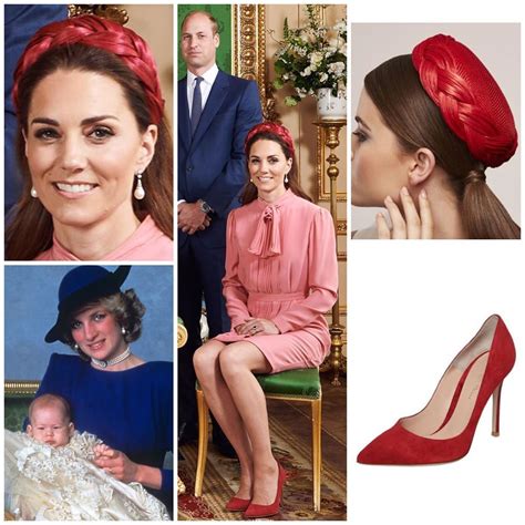 Outfit details from Catherine’s look at Archie’s christening. Dress: Stella McCartney Headband ...