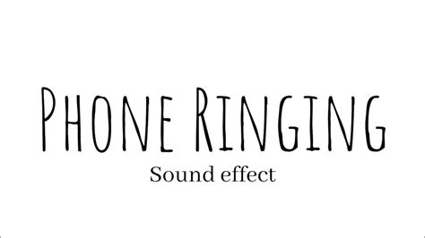 Phone Ringing Sound Effect - YouTube