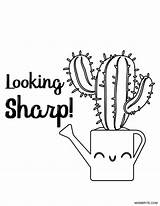 Printable Cactus Coloring Pages For Kids Neo Images sketch template