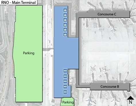 Reno Tahoe Airport Map | RNO Terminal Guide