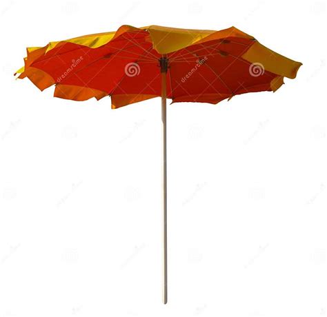 Red-yellow Umbrella Isolated Stock Image - Image of background, open: 101749041