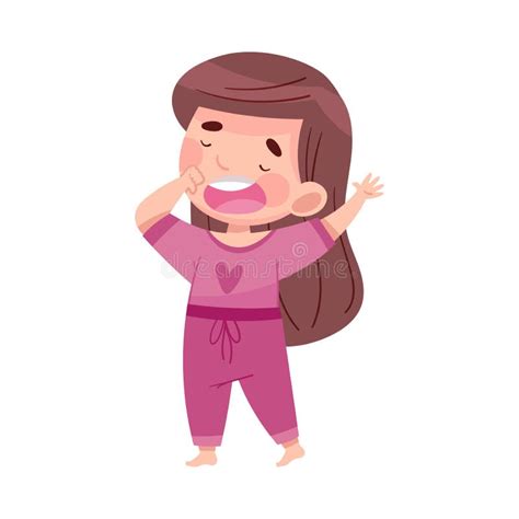 Little Girl Yawning Stock Illustrations – 132 Little Girl Yawning Stock Illustrations, Vectors ...