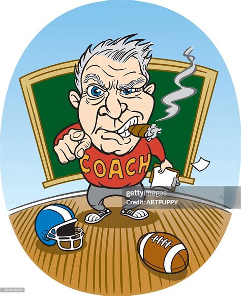 Cartoon Football Coach High-Res Vector Graphic - Getty Images