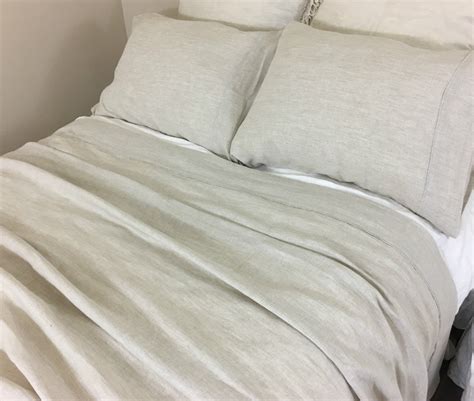 Natural Linen Sheets Set, No Dye, No Coloring | Handcrafted by Superior Custom Linens