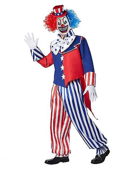 Adult Patriotic Clown Costume - Spirithalloween.com