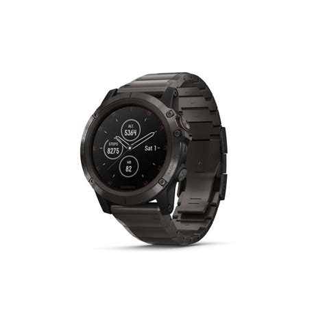 Garmin Fenix 5X Plus Sapphire Carbon Gray with DLC Titanium Band (010 ...