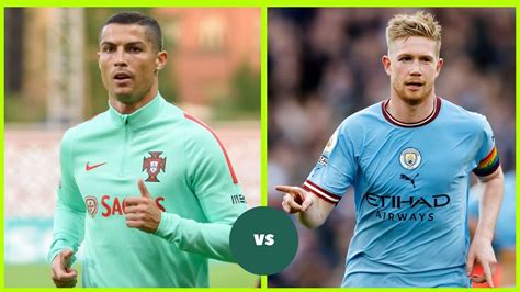 Cristiano Ronaldo Vs Kevin De Bruyne: Goals, Assists, Titles, And ...