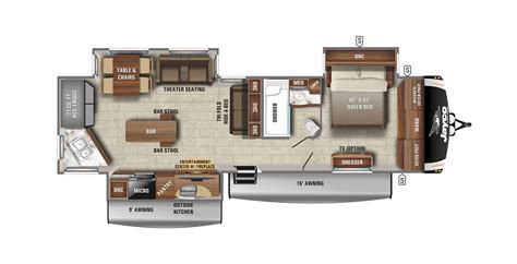 2021 Eagle – Luxury Travel Trailer | Floorplans