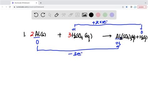 SOLVED: Use oxidation number method to balance the following equation 1 ...