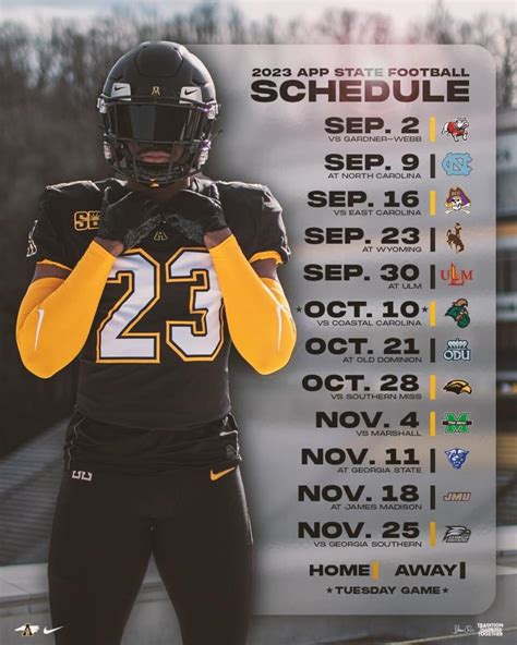 App State Announces 2023 Football Schedule - WataugaOnline.com