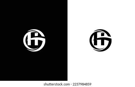 Gh Hg Logo Design Creative Minimal Stock Vector (Royalty Free ...