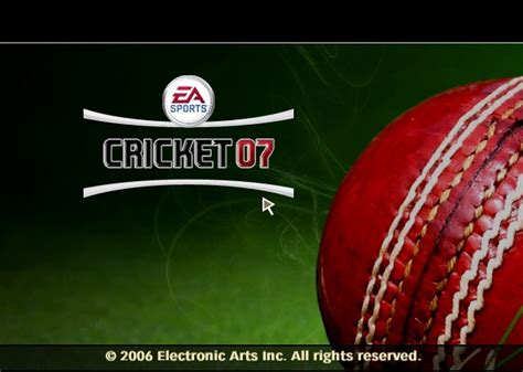 EA Cricket 2007 Game Download ~ Full Download Box