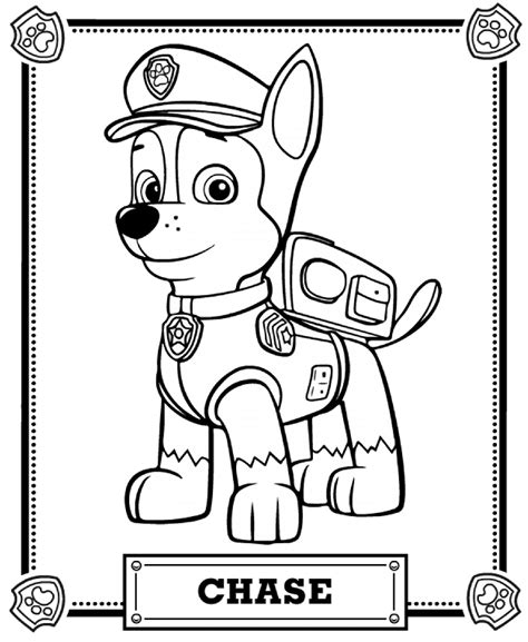 Free Printable Paw Patrol Coloring Pages For Kids