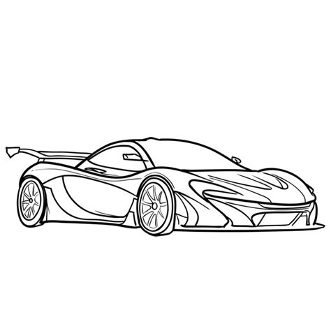 How To Draw A Mclaren P1 Cool Car Drawings Mclaren P1 Cars Coloring | Images and Photos finder