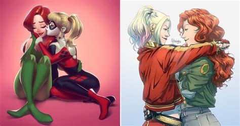 10 Pieces Of Harley Quinn/Poison Ivy Fan Art That Are Crazy Romantic