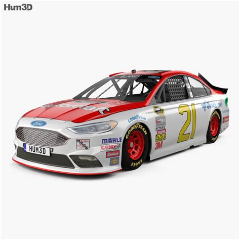 Ford Fusion NASCAR 2018 3D модель - Скачать Автомобили на 3DModels.org