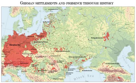 German Settlements and Presence Throughout History - Vivid Maps