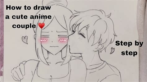 How to draw a cute anime couple (Narrated step by step) - YouTube