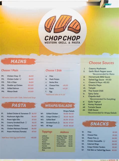 Chop Chop Review: Value-For-Money Western Stall With Free Soup For Every Main Ordered - EatBook ...