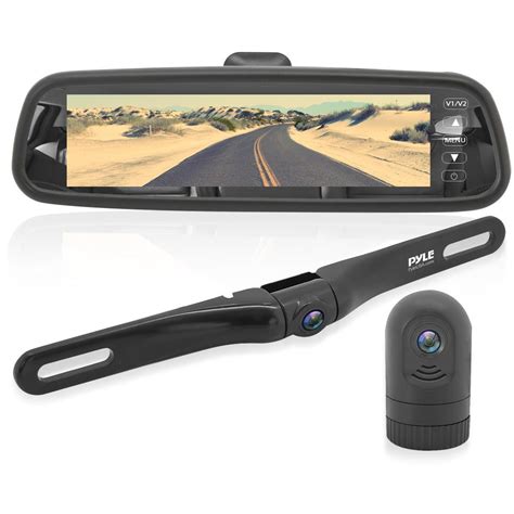 PYLE PLCMDVR77 - HD Video Recording System with Rearview Mirror Monitor ...