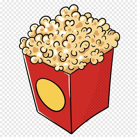 Popcorn Pop art Euclidean Illustration, Delicious popcorn, food, film png | PNGEgg