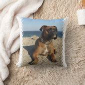 Cute Boxer Dog Pillow | Zazzle