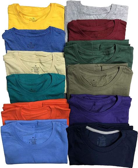 288 Units of Mens Cotton Crew Neck Short Sleeve T-Shirts Irregular ...
