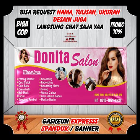 Jual Spanduk Banner Backdrop Salon Kecantikan / Banner Benner Salon Rambut Kecantikan ...