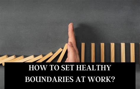 How to set healthy boundaries at work? - MELTBLOGS