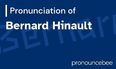 How To Pronounce Bernard Hinault - Correct pronunciation of Bernard Hinault