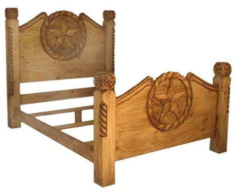 Rustic Rope & Star King Bed Frame | Star Rustic King Bed