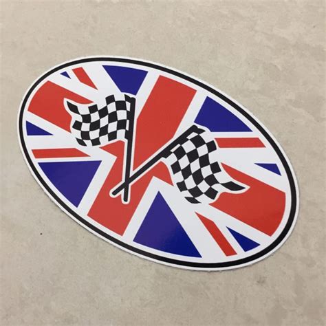 UNION JACK CHEQUERED STICKER