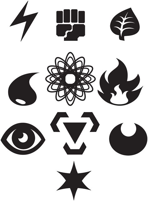 Pokemon Energy Symbols Vectorized by ShiningBill on DeviantArt