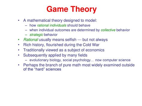 Introduction to (Networked) Game Theory - ppt download